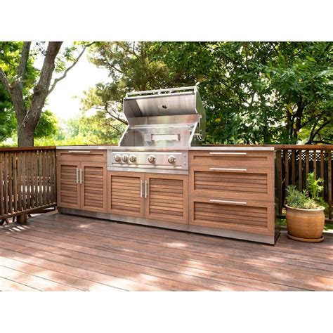 newage products outdoor kitchen stainless steel 4 piece cabinet set|newage kitchen cabinets.